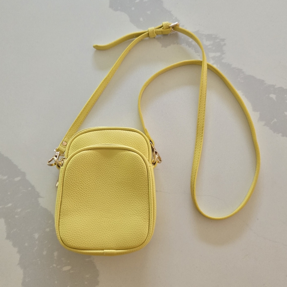 Vibrant Yellow Mini Bag with Sleek Design